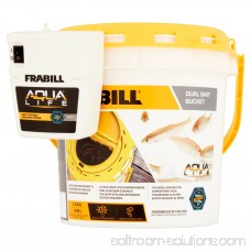 Frabill Aqua Life Dual Fish Bait Bucket with Clip on Aerator 555308649